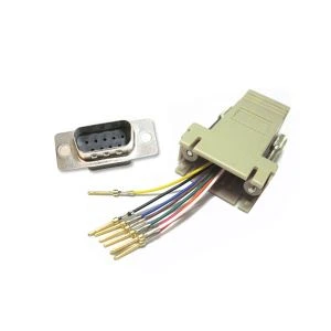 DB9 Fireann Go RJ45 Trealamh Cuibheoir Modúlach