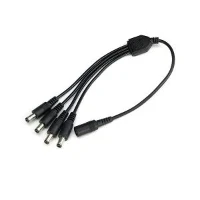 DC 5.5x2.1mm Mná Go 4 Cábla Scoilteoir Cumhachta Fireann
